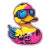 Cyberpunk Pirate Duck Vinyl Car Decal Sticker – Waterproof & UV-Resistant 8"