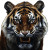 Realist Tiger Face Vinyl Car Decal Sticker – Waterproof & UV-Resistant 8"
