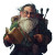Old Gnome Professor Vinyl Car Decal Sticker – Waterproof & UV-Resistant 8"