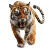 Fierce Tiger Tattoo V3 Vinyl Car Decal Sticker – Waterproof & UV-Resistant 8"