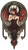 Gothic Devil Design Vinyl Car Decal Sticker – Waterproof & UV-Resistant 8"