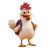 Pollo Escolar Feliz Vinyl Car Decal Sticker – Waterproof & UV-Resistant 8"