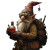 Grungy Gnome Alchemist Vinyl Car Decal Sticker – Waterproof & UV-Resistant 8"