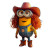 Cowboy Minion Vinyl Car Decal Sticker – Waterproof & UV-Resistant 8"