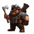 Fantasy Miner Dwarf Vinyl Car Decal Sticker – Waterproof & UV-Resistant 8"
