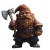 Dwarf With Axe Vinyl Car Decal Sticker – Waterproof & UV-Resistant 8"