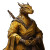 Gold Dragonborn Monk Vinyl Car Decal Sticker – Waterproof & UV-Resistant 8"