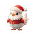 Cute Santa Chicken Vinyl Car Decal Sticker – Waterproof & UV-Resistant 8"