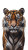 Majestic Tiger Close-Up V2 Vinyl Car Decal Sticker – Waterproof & UV-Resistant 8"