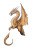 Golden Atlantean Dragon Vinyl Car Decal Sticker – Waterproof & UV-Resistant 8"
