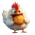 Happy Chicken Feast Vinyl Car Decal Sticker – Waterproof & UV-Resistant 8"