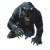 Black Werewolf Art Vinyl Car Decal Sticker – Waterproof & UV-Resistant 8"