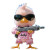 Angry Baby Chicken Vinyl Car Decal Sticker – Waterproof & UV-Resistant 8"