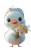Cute Duck With Flowers Vinyl Car Decal Sticker – Waterproof & UV-Resistant 8"