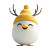 Chicken Egg Character Vinyl Car Decal Sticker – Waterproof & UV-Resistant 8"