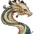 Art Nouveau Dragon V12 Vinyl Car Decal Sticker – Waterproof & UV-Resistant 8"