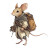 Desert Hopping Jerboa Vinyl Car Decal Sticker – Waterproof & UV-Resistant 8"