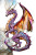 Purple Dragon Vinyl Car Decal Sticker – Waterproof & UV-Resistant 8"