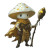 Mushroom Warlock Vinyl Car Decal Sticker – Waterproof & UV-Resistant 8"