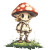 Pixel Elf Mushroom Vinyl Car Decal Sticker – Waterproof & UV-Resistant 8"