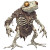 Undead Amphibious Humanoid Vinyl Car Decal Sticker – Waterproof & UV-Resistant 8"
