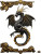 Majestic Dragon Relief Vinyl Car Decal Sticker – Waterproof & UV-Resistant 8"
