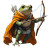 Frog Robin Hood Vinyl Car Decal Sticker – Waterproof & UV-Resistant 8"