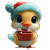 Christmas Baby Duck Vinyl Car Decal Sticker – Waterproof & UV-Resistant 8"
