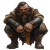 Angry Dwarf Monk V2 Vinyl Car Decal Sticker – Waterproof & UV-Resistant 8"