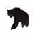 Shadow Bear Stalker Vinyl Car Decal Sticker – Waterproof & UV-Resistant 8"