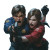 Leon And Claire Flee Vinyl Car Decal Sticker – Waterproof & UV-Resistant 