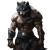 Barbarian Wolf Humanoid Vinyl Car Decal Sticker – Waterproof & UV-Resistant 8"