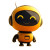 Smiley Robot Mascot Vinyl Car Decal Sticker – Waterproof & UV-Resistant 8"