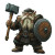 Dwarf Warrior V8 Vinyl Car Decal Sticker – Waterproof & UV-Resistant 8"