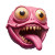 Pink Monster Heads Vinyl Car Decal Sticker – Waterproof & UV-Resistant 8"