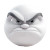 Grumpy Cartoon Face Vinyl Car Decal Sticker – Waterproof & UV-Resistant 8"