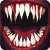 Vampire Fangs Icon Vinyl Car Decal Sticker – Waterproof & UV-Resistant 8"