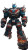 Patriotic Battle Robot Vinyl Car Decal Sticker – Waterproof & UV-Resistant 8"