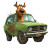 Scooby Doo Engine Vinyl Car Decal Sticker – Waterproof & UV-Resistant 8"