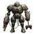 Fantasy Iron Golem Vinyl Car Decal Sticker – Waterproof & UV-Resistant 8"