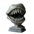 Toothy Monster Statuette Vinyl Car Decal Sticker – Waterproof & UV-Resistant 8"