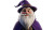 Friendly Purple Wizard Vinyl Car Decal Sticker – Waterproof & UV-Resistant 8"