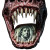Demon Mouth Money Vinyl Car Decal Sticker – Waterproof & UV-Resistant 8"