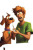 Sleepy Scooby Shaggy Vinyl Car Decal Sticker – Waterproof & UV-Resistant 8"