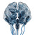 Mechanical Brain Head Vinyl Car Decal Sticker – Waterproof & UV-Resistant 8"