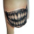 Vampire Teeth Tattoo Vinyl Car Decal Sticker – Waterproof & UV-Resistant 8"