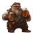 Grumpy Dwarf Bartender Vinyl Car Decal Sticker – Waterproof & UV-Resistant 8"