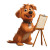 Old Teaching Dog Vinyl Car Decal Sticker – Waterproof & UV-Resistant 8"