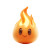 Pixar Fire Emoji Vinyl Car Decal Sticker – Waterproof & UV-Resistant 8"