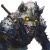 Undead Hyena-Man Vinyl Car Decal Sticker – Waterproof & UV-Resistant 8"